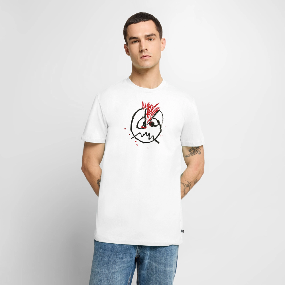 PLATTE-Therapie-Shirt männlich geschnitten - white