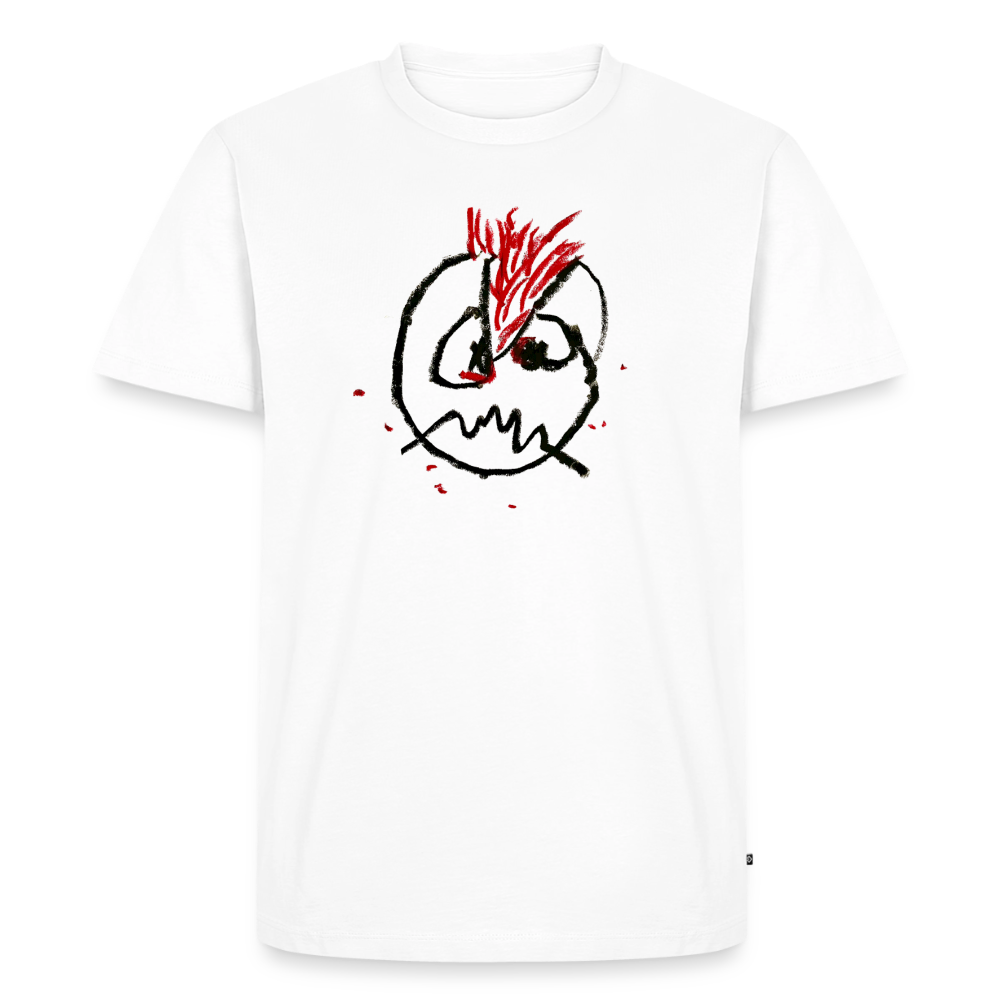 PLATTE-Therapie-Shirt männlich geschnitten - white