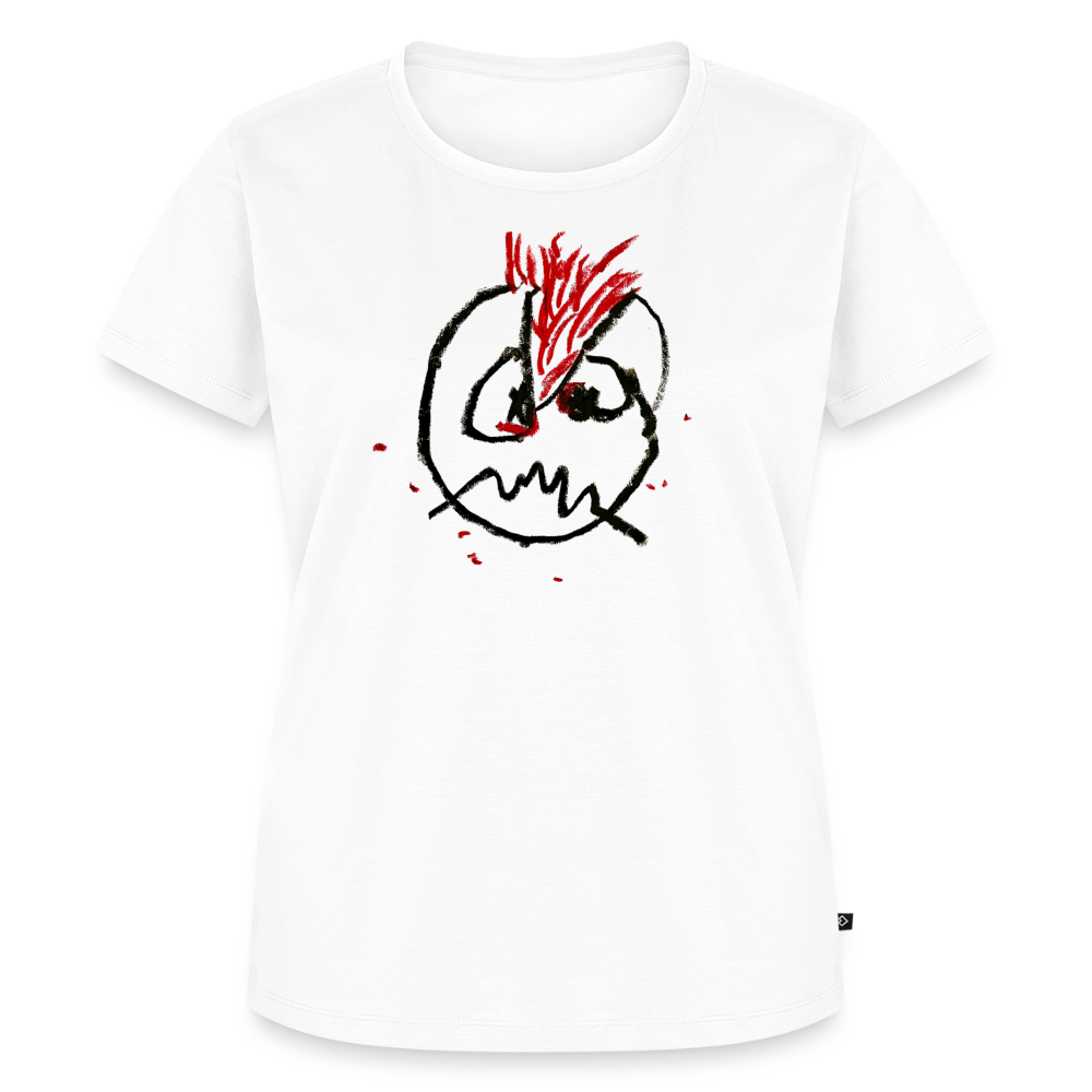 PLATTE-Therapie-Shirt weiblich geschnitten - white