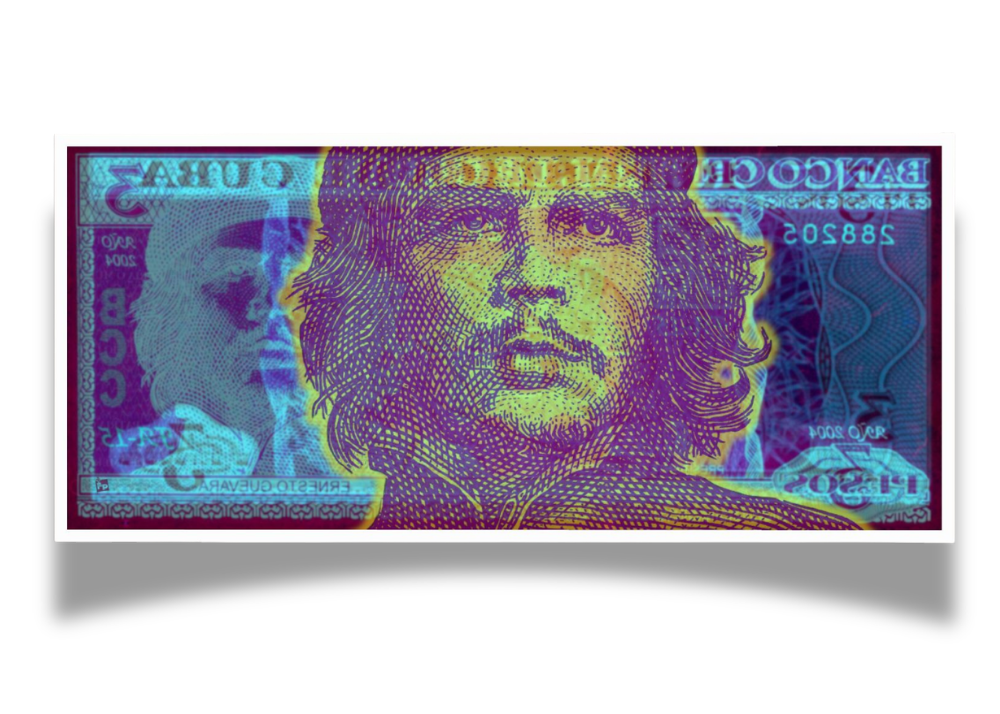 Moneyrevolution (2023) Tirage photo métallique, 68,3 x 32 cm
